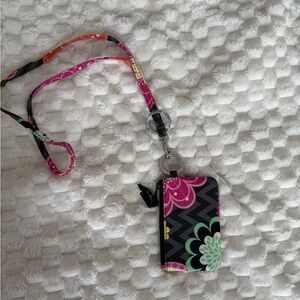 Vera Bradley Chevron Floral Phone Holster with Lanyard